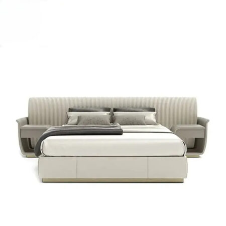 Genuine Leather Modern Allure King Size Bed