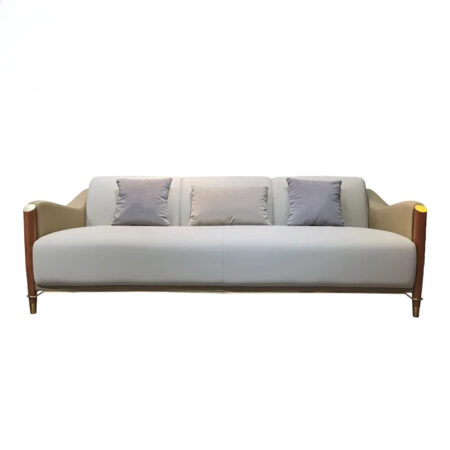 Italian Light Luxury Leather Napa Fiber Sofa