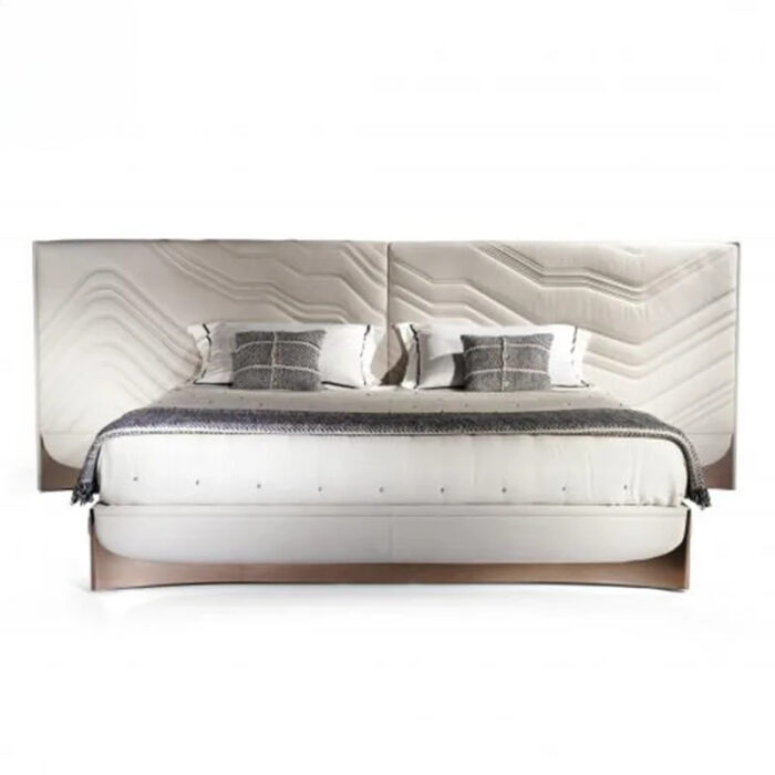 Nubuck Luxurious Upholstery Bed